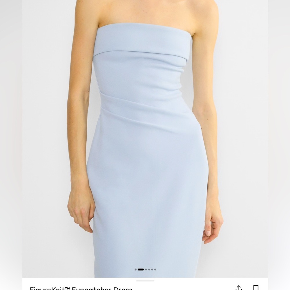 Aritzia light dew blue figure knit dress worn once